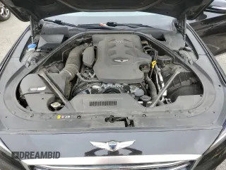 2018 Genesis G80 3.8L with VIN KMHGN4JE5JU238787, listed as a Copart auction lot 62377095 with 71,405 mi miles and Salvage title. Bid and sale history available at DreamBid. Image 11.