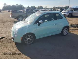 2017 FIAT 500 Lounge z VIN 3C3CFFCR4HT524036, wystawiony jako Copart lot #72024774 z przebiegiem 121 130 mil mil oraz Szkody całkowita. Historia ofert i sprzedaży dostępna na DreamBid. Obrazek 1.