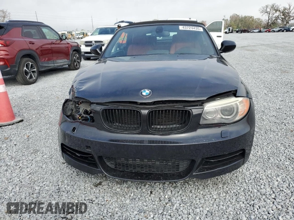 2012 BMW 1 Series 135i with VIN WBAUN7C52CVM26134, listed as a Copart auction lot 43724435 with Not provided miles and Salvage title. Bid and sale history available at DreamBid. Image 5.