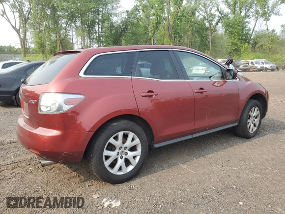 2008 Mazda CX-7 Grand Touring z VIN JM3ER29L880208537, wystawiony jako Copart lot #59418275 z przebiegiem 158 564 mil mil oraz Szkoda całkowita • Salvage title. Historia ofert i sprzedaży dostępna na DreamBid. Obrazek 3.