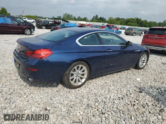 2014 BMW 6 Series z VIN WBALY1C59EDZ73460, wystawiony jako Copart lot #64846204 z przebiegiem 58 876 mil mil oraz Czysty tytuł • Clean title. Historia ofert i sprzedaży dostępna na DreamBid. Obrazek 3.