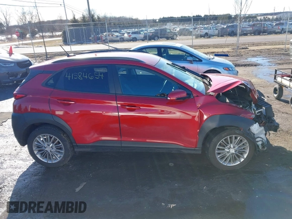 2020 Hyundai Kona SEL with VIN KM8K2CAA8LU528292, listed as a IAAI auction lot 41584654 with 57,857 mi miles. Bid and sale history available at carsss.com. Image 14.