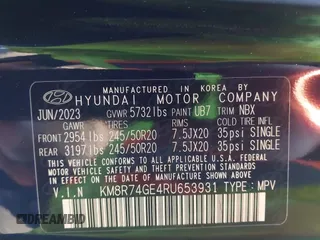 2024 Hyundai Palisade Calligraphy z VIN KM8R74GE4RU653931, wystawiony jako IAAI lot #41803590 z przebiegiem 25 374 mil mil oraz . Historia ofert i sprzedaży dostępna na DreamBid. Obrazek 9.