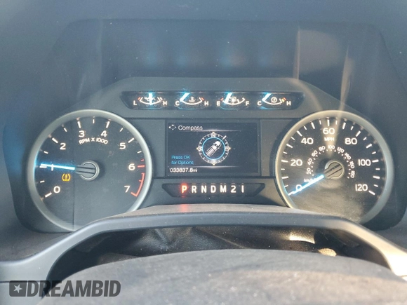 2016 Ford F-150 XL with VIN 1FTEX1CF3GKD97614, listed as a Copart auction lot 80098174 with 33,837 mi miles and Salvage Title. Bid and sale history available at carsss.com. Image 9.
