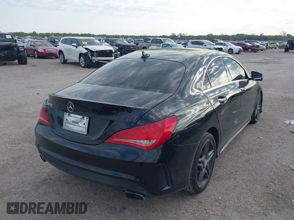 2015 Mercedes-Benz CLA 250 with VIN WDDSJ4EB5FN177720, listed as a IAAI auction lot 41797038 with 128,722 mi miles and . Bid and sale history available at DreamBid. Image 4.