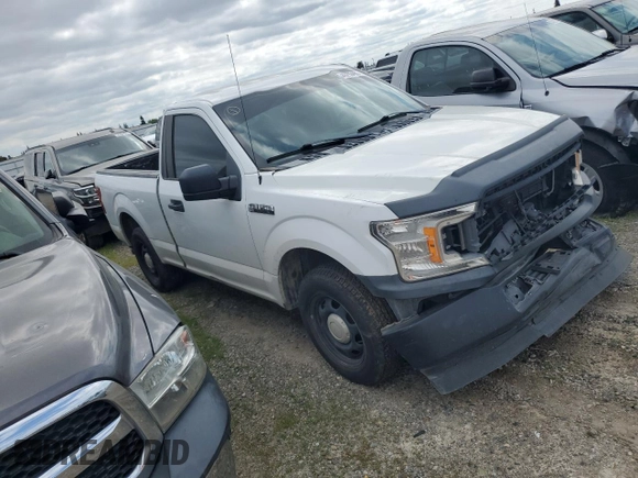 2018 Ford F-150 XL with VIN 1FTMF1CB7JFB12392, listed as a Copart auction lot 49293455 with 172,919 mi miles and Salvage Title. Bid and sale history available at carsss.com. Image 4.