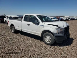 2016 Ford F-150 XL with VIN 1FTFX1CF2GKD82736, listed as a Copart auction lot 89017315 with 154,416 mi miles and Salvage Title. Bid and sale history available at carsss.com. Image 4.