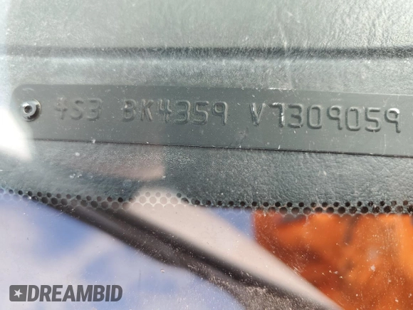 1997 Subaru Legacy L with VIN 4S3BK4359V7309059, listed as a Copart auction lot 59600835 with 136,620 mi miles and Salvage title. Bid and sale history available at DreamBid. Image 12.