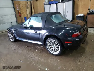 2001 BMW Z3 3.0i with VIN WBACN53411LJ55812, listed as a Copart auction lot 78476994 with 77,814 mi miles and Salvage Title. Bid and sale history available at carsss.com. Image 2.