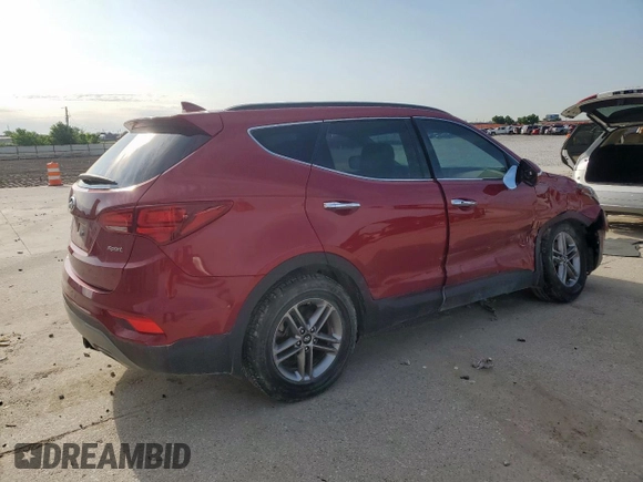 2017 Hyundai Santa Fe 2.4L z VIN 5XYZU3LB5HG473456, wystawiony jako Copart lot #55631615 z przebiegiem 92 374 mil mil oraz Szkoda całkowita • Salvage title. Historia ofert i sprzedaży dostępna na DreamBid. Obrazek 3.