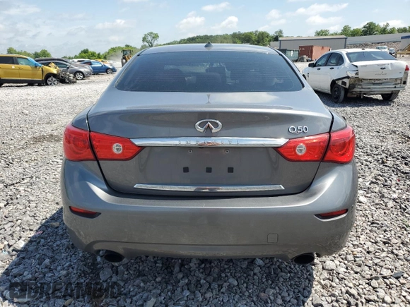 2017 Infiniti Q50 Signature Edition with VIN JN1EV7AP6HM741126, listed as a Copart auction lot 56382825 with 158,579 mi miles and Salvage title. Bid and sale history available at DreamBid. Image 6.