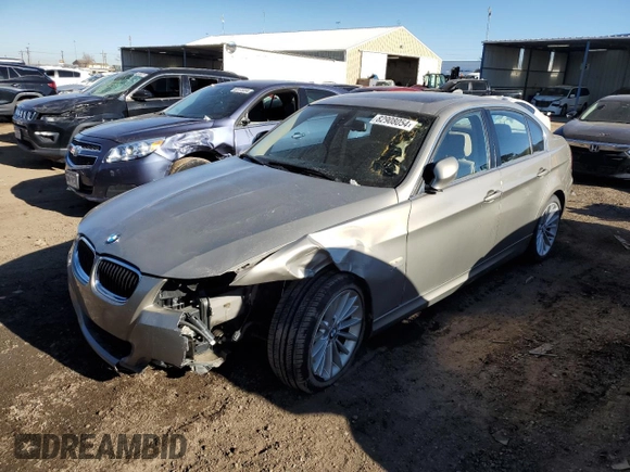 2010 BMW 3 Series 335i xDrive with VIN WBAPL3C5XAA408142, listed as a Copart auction lot 82908054 with 134,292 mi miles and Salvage title. Bid and sale history available at DreamBid. Image 1.