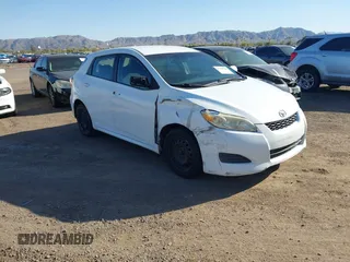 2010 Toyota Matrix with VIN 2T1KU4EE0AC255229, listed as a IAAI auction lot 41766570 with 262,763 mi miles. Bid and sale history available at carsss.com. Image 1.
