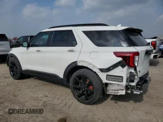 2022 Ford Explorer ST with VIN 1FM5K8GC7NGC52286, listed as a Copart auction lot 48969295 with 53,898 mi miles and Salvage Title. Bid and sale history available at carsss.com. Image 2.