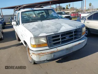 1993 Ford F-150 with VIN 1FTDF15Y9PLA24150, listed as a IAAI auction lot 41319663 with 1 mi miles. Bid and sale history available at carsss.com. Image 6.