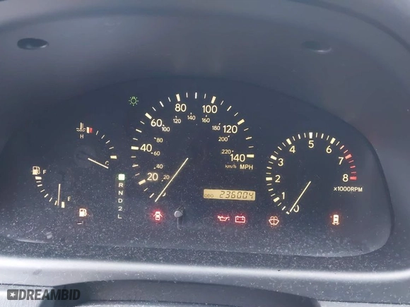 2000 Lexus RX 300 with VIN JT6GF10U4Y0072005, listed as a IAAI auction lot 41632324 with 236,004 mi miles. Bid and sale history available at carsss.com. Image 7.
