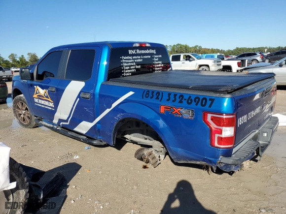 2018 Ford F-150 XL with VIN 1FTEW1EP7JKE29433, listed as a Copart auction lot 81379984 with 168,135 mi miles and Salvage Title. Bid and sale history available at carsss.com. Image 2.