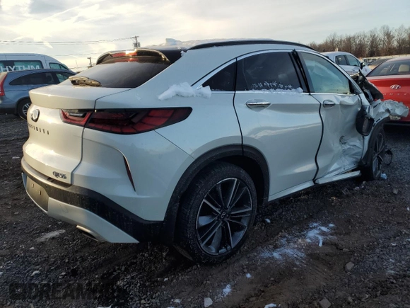 2023 Infiniti QX55 Essential z VIN 3PCAJ5KR8PF109795, wystawiony jako Copart lot #85816114 z przebiegiem 11 985 mil mil oraz Szkoda całkowita • Salvage title. Historia ofert i sprzedaży dostępna na DreamBid. Obrazek 3.