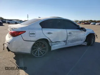 2014 Infiniti Q50 Sport with VIN JN1BV7AP7EM689505, listed as a Copart auction lot 80259044 with Not Provided miles and Salvage Title. Bid and sale history available at DreamBid. Image 3.