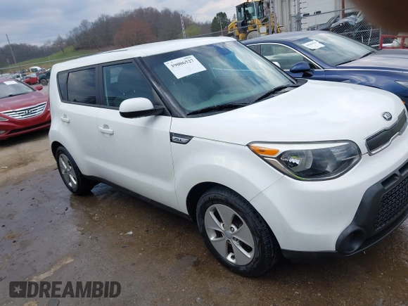 2016 Kia Soul with VIN KNDJN2A27G7259989, listed as a IAAI auction lot 39006527 with 106,751 mi miles. Bid and sale history available at carsss.com. Image 1.