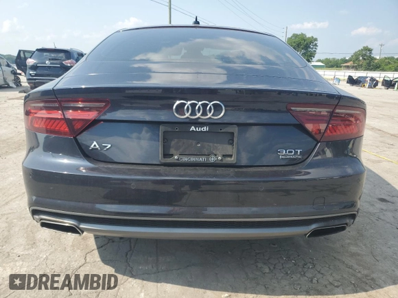2016 Audi A7 Prestige with VIN WAU2GAFC3GN162310, listed as a Copart auction lot 59275135 with 89,248 mi miles and Salvage title. Bid and sale history available at DreamBid. Image 6.