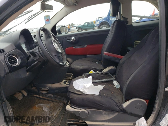 2013 FIAT 500 Pop with VIN 3C3CFFARXDT542148, listed as a Copart auction lot 52289095 with 0 mi miles and Non Repairable. Bid and sale history available at carsss.com. Image 7.