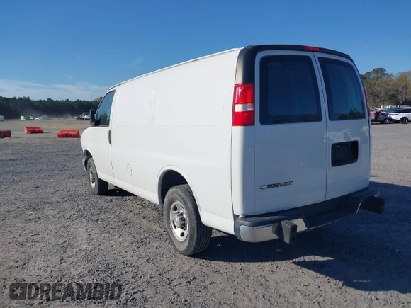2021 Chevrolet Express Cargo with VIN 1GCWGAF7XM1205308, listed as a IAAI auction lot 41829936 with 64,548 mi miles and . Bid and sale history available at DreamBid. Image 3.