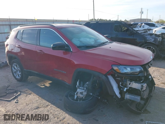 2025 Jeep Compass Latitude с VIN 3C4NJDBN9ST553240, выставлен на аукционе IAAI как лот 41806367 с пробегом 2 508 миль миль и . История ставок и продаж доступна на DreamBid. Изображение 1.