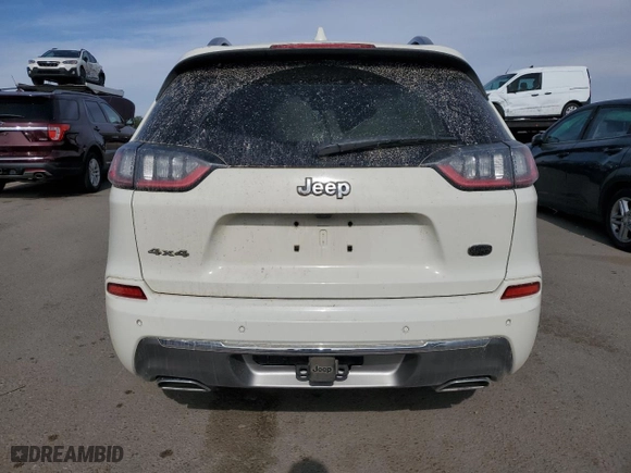2019 Jeep Cherokee Overland with VIN 1C4PJMJX2KD351485, listed as a Copart auction lot 71641954 with 95,266 mi miles and Salvage Title. Bid and sale history available at carsss.com. Image 6.