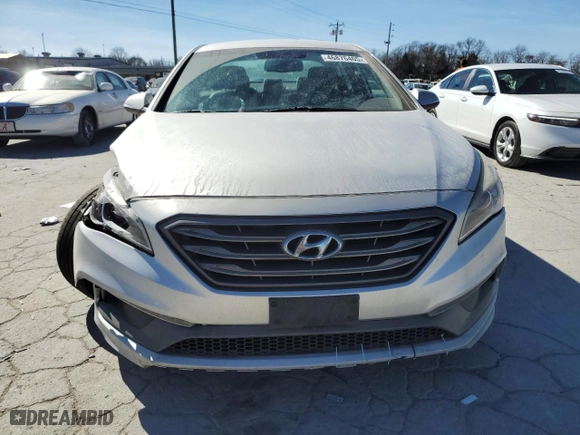 2016 Hyundai Sonata 2.4L Sport with VIN 5NPE34AF2GH428964, listed as a Copart auction lot 46876405 with 125,448 mi miles and Salvage Title. Bid and sale history available at carsss.com. Image 5.