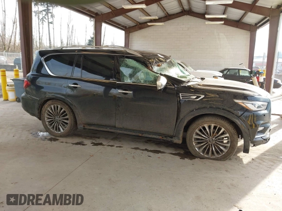 2021 Infiniti QX80 SENSORY with VIN JN8AZ2BC4M9475864, listed as a IAAI auction lot 41418111 with 61,878 mi miles. Bid and sale history available at carsss.com. Image 12.