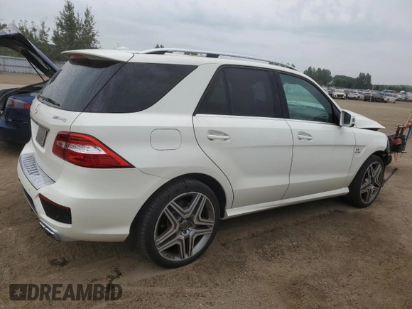 2013 Mercedes-Benz M ML 63 AMG with VIN 4JGDA7EB5DA110524, listed as a Copart auction lot 65643094 with 65,436 mi miles and Salvage Title. Bid and sale history available at carsss.com. Image 3.