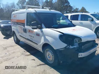2020 Ram ProMaster City Cargo Van Tradesman with VIN ZFBHRFABXL6P57424, listed as a IAAI auction lot 41394026 with 121,503 mi miles. Bid and sale history available at carsss.com. Image 1.