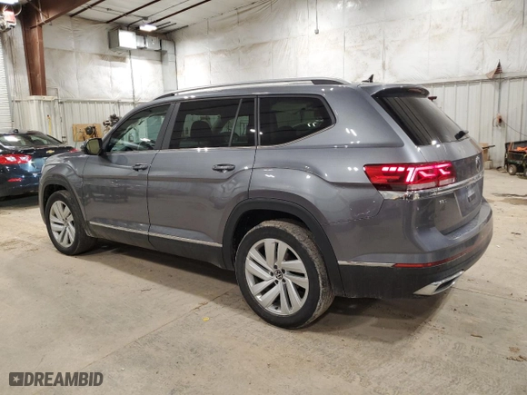 2021 Volkswagen Atlas 2.0T SEL with VIN 1V2BP2CA1MC594444, listed as a Copart auction lot 47747515 with 72,702 mi miles and Salvage Title. Bid and sale history available at carsss.com. Image 2.