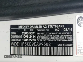 2014 Mercedes-Benz E 350 Sport с VIN WDDHF5KB9EA995821, выставлен на аукционе Copart как лот 56101445 с пробегом 146 016 миль миль и Списание • Salvage title. История ставок и продаж доступна на DreamBid. Изображение 12.