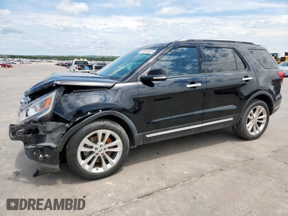 2018 Ford Explorer Limited with VIN 1FM5K7FH3JGB17047, listed as a Copart auction lot 58846805 with 79,862 mi miles and Salvage title. Bid and sale history available at DreamBid. Image 1.
