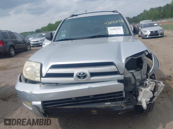 2004 Toyota 4Runner SR5 with VIN JTEBU14R640027152, listed as a IAAI auction lot 42080763 with 230,358 mi miles and . Bid and sale history available at DreamBid. Image 13.