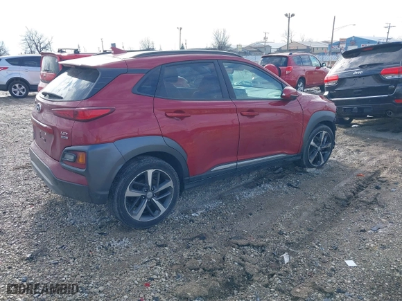 2021 Hyundai Kona Limited with VIN KM8K3CA51MU744986, listed as a IAAI auction lot 41519852 with 69,443 mi miles. Bid and sale history available at carsss.com. Image 4.