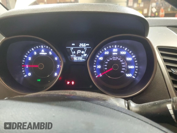 2016 Hyundai Elantra SE with VIN 5NPDH4AE0GH756579, listed as a Copart auction lot 61617915 with 96,396 mi miles and Salvage title. Bid and sale history available at DreamBid. Image 9.