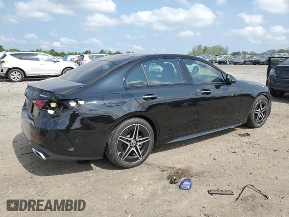 2024 Mercedes-Benz C 300 z VIN W1KAF4HB1RR213778, wystawiony jako Copart lot #59836025 z przebiegiem 11 816 mil mil oraz Szkoda całkowita • Salvage title. Historia ofert i sprzedaży dostępna na DreamBid. Obrazek 3.