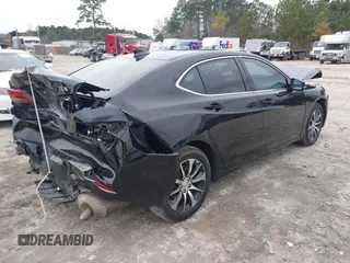 2017 Acura TLX with VIN 19UUB1F3XHA006883, listed as a IAAI auction lot 41378116 with 113,469 mi miles. Bid and sale history available at carsss.com. Image 4.