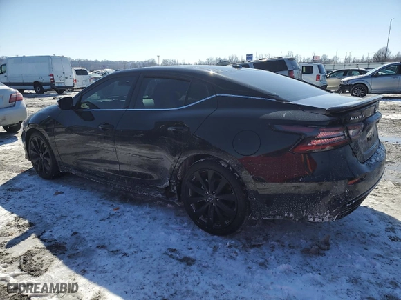 2023 Nissan Maxima SR with VIN 1N4AA6EV1PC505472, listed as a Copart auction lot 46052345 with 19,117 mi miles and Salvage Title. Bid and sale history available at carsss.com. Image 2.