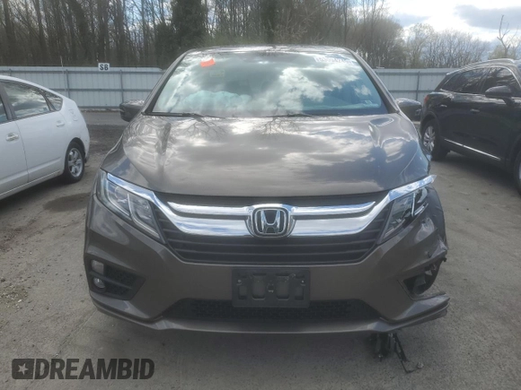 2019 Honda Odyssey EX-L with VIN 5FNRL6H73KB137053, listed as a Copart auction lot 53094245 with 38,081 mi miles and Salvage Title. Bid and sale history available at carsss.com. Image 5.