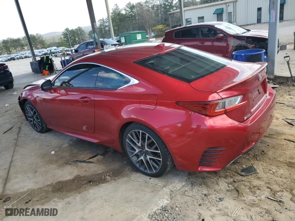 2017 Lexus RC with VIN JTHHA5BC4H5006885, listed as a Copart auction lot 49121085 with 114,238 mi miles and Salvage Title. Bid and sale history available at carsss.com. Image 2.