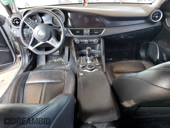 2019 Alfa Romeo Giulia with VIN ZARFAMAN4K7621573, listed as a Copart auction lot 60509535 with Not provided miles and Salvage title. Bid and sale history available at DreamBid. Image 8.