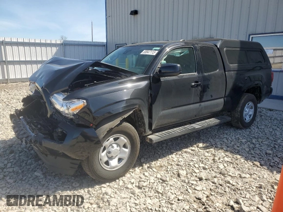 2021 Toyota Tacoma SR with VIN 3TYRX5GN9MT024483, listed as a Copart auction lot 55847115 with 22,523 mi miles and Salvage title. Bid and sale history available at DreamBid. Image 1.