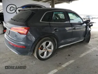 2021 Audi Q5 Premium Plus with VIN WA1BAAFY5M2006907, listed as a Copart auction lot 52547455 with 58,787 mi miles and Salvage Title. Bid and sale history available at carsss.com. Image 3.