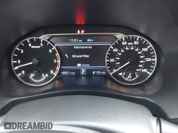 2022 Nissan Altima SR with VIN 1N4BL4CV4NN367465, listed as a IAAI auction lot 40811718 with 48,651 mi miles and . Bid and sale history available at DreamBid. Image 7.
