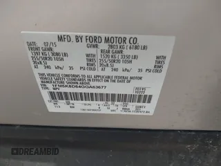 2016 Ford Explorer XLT z VIN 1FM5K8D84GGA63677, wystawiony jako IAAI lot #39649393 z przebiegiem 118 962 mil mil oraz . Historia ofert i sprzedaży dostępna na DreamBid. Obrazek 9.