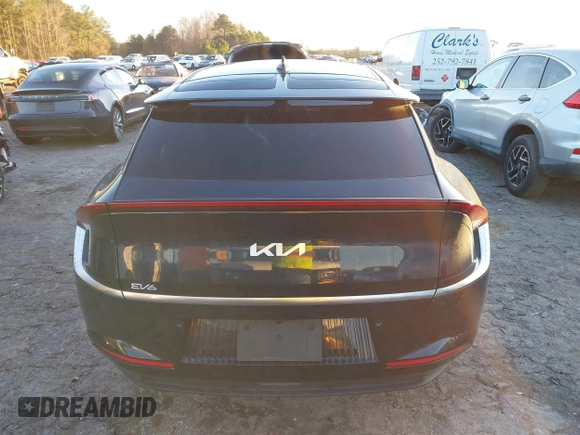 2023 Kia EV6 Wind with VIN KNDC34LA6P5603239, listed as a IAAI auction lot 41071419 with 8,042 mi miles. Bid and sale history available at carsss.com. Image 16.